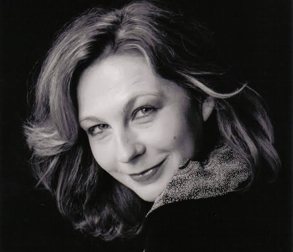 Black and white image of Jill Crossland